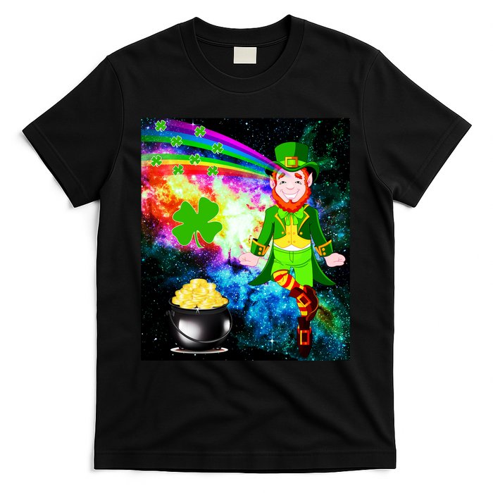 Space Hunger Irish in Space Rainbow Laser T-Shirt