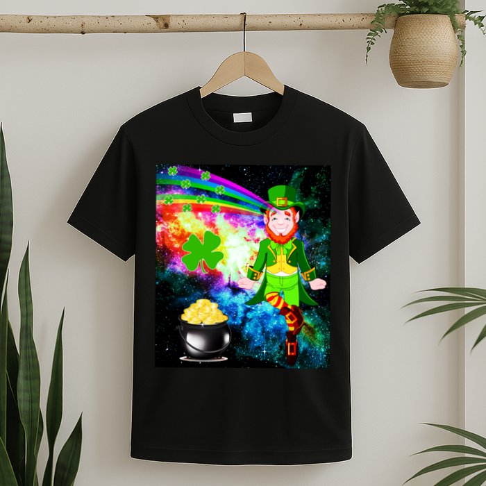 Space Hunger Irish in Space Rainbow Laser T-Shirt