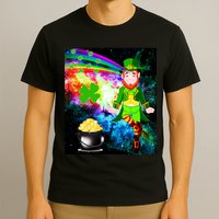 Space Hunger Irish in Space Rainbow Laser T-Shirt