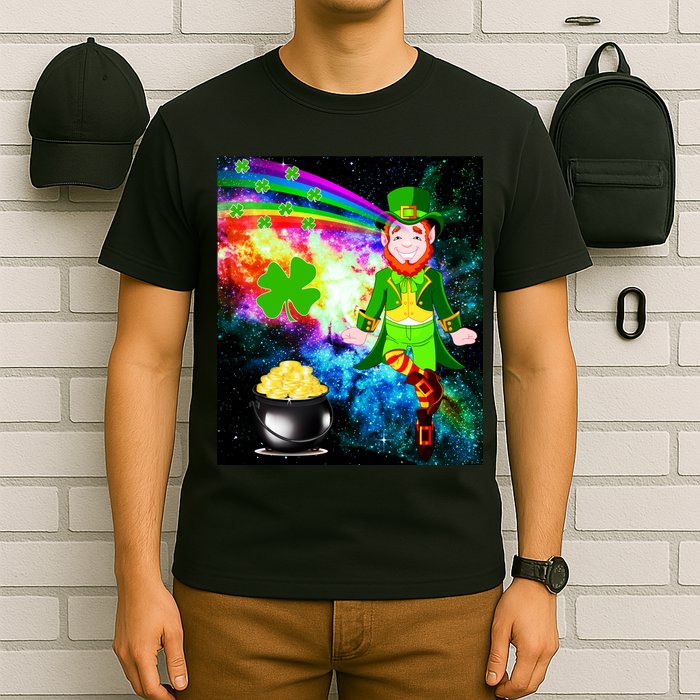 Space Hunger Irish in Space Rainbow Laser T-Shirt
