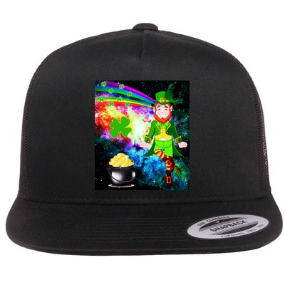 Space Hunger Irish in Space Rainbow Laser Flatbill Hat