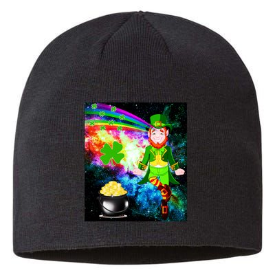 Space Hunger Irish in Space Rainbow Laser Sustainable Beanie