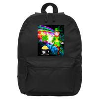 Space Hunger Irish in Space Rainbow Laser 16 in Basic Backpack