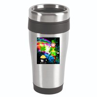 Space Hunger Irish in Space Rainbow Laser 16oz Travel Tumbler