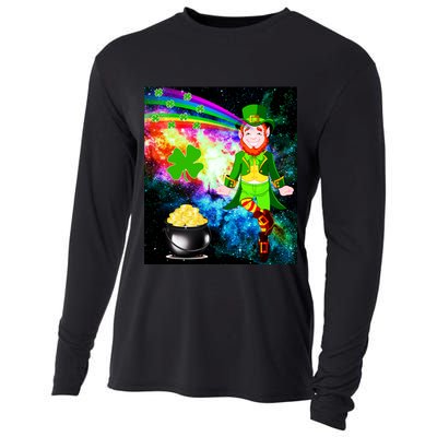 Space Hunger Irish in Space Rainbow Laser Cooling Performance Long Sleeve Crew
