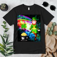 Space Hunger Irish in Space Rainbow Laser Premium T-Shirt