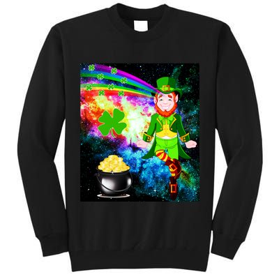 Space Hunger Irish in Space Rainbow Laser Tall Sweatshirt