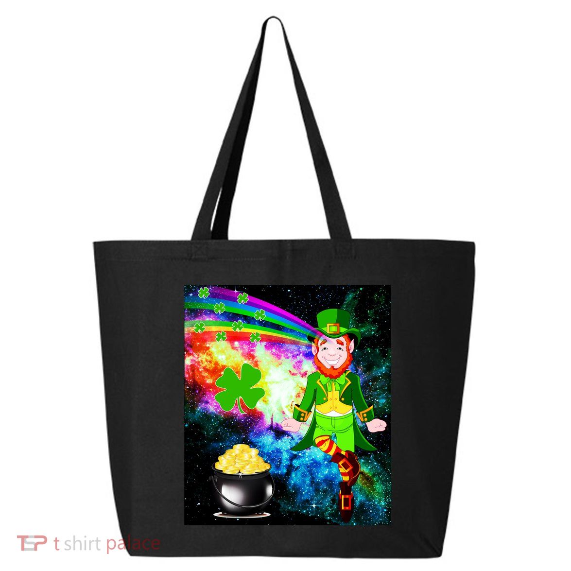 Space Hunger Irish in Space Rainbow Laser 25L Jumbo Tote