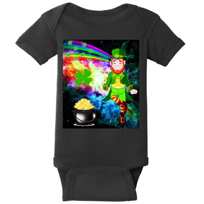 Space Hunger Irish in Space Rainbow Laser Baby Bodysuit