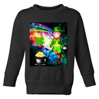 Space Hunger Irish in Space Rainbow Laser Toddler Sweatshirt