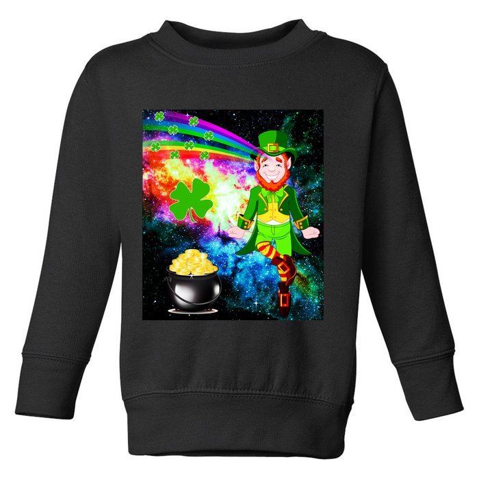 Space Hunger Irish in Space Rainbow Laser Toddler Sweatshirt