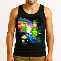 Space Hunger Irish in Space Rainbow Laser Tank Top