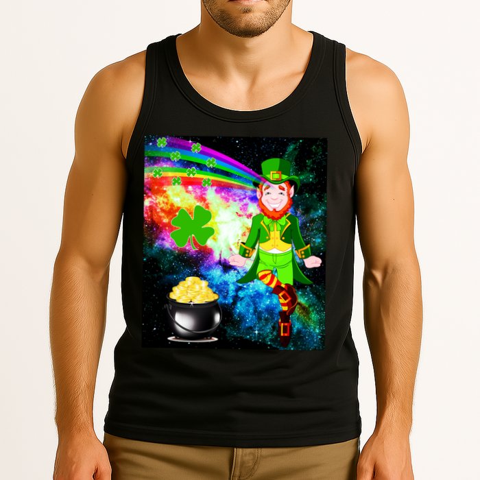 Space Hunger Irish in Space Rainbow Laser Tank Top