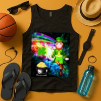 Space Hunger Irish in Space Rainbow Laser Tank Top
