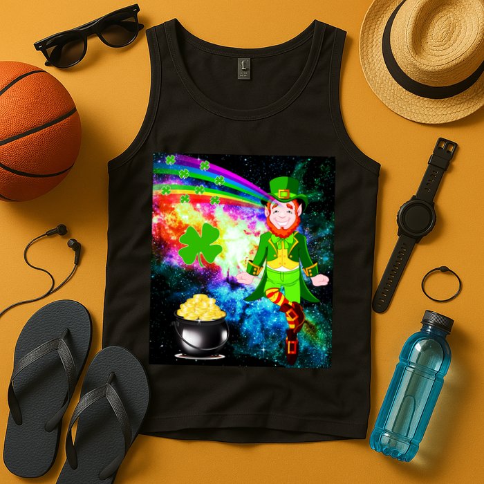 Space Hunger Irish in Space Rainbow Laser Tank Top