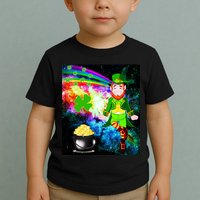 Space Hunger Irish in Space Rainbow Laser Toddler T-Shirt