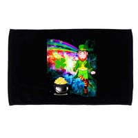 Space Hunger Irish in Space Rainbow Laser Microfiber Hand Towel