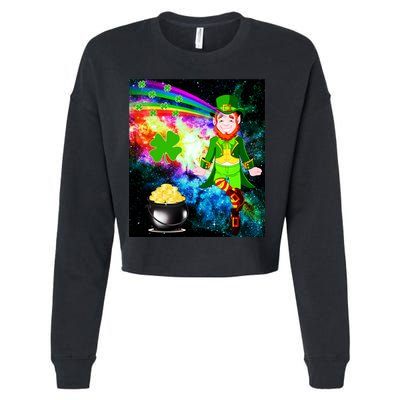 Space Hunger Irish in Space Rainbow Laser Cropped Pullover Crew
