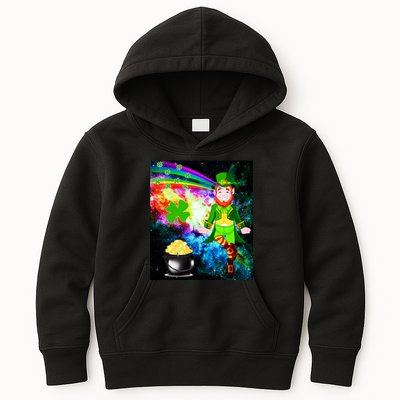 Space Hunger Irish in Space Rainbow Laser Kids Hoodie