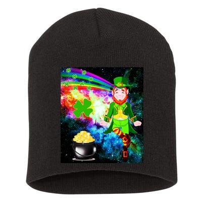 Space Hunger Irish in Space Rainbow Laser Short Acrylic Beanie