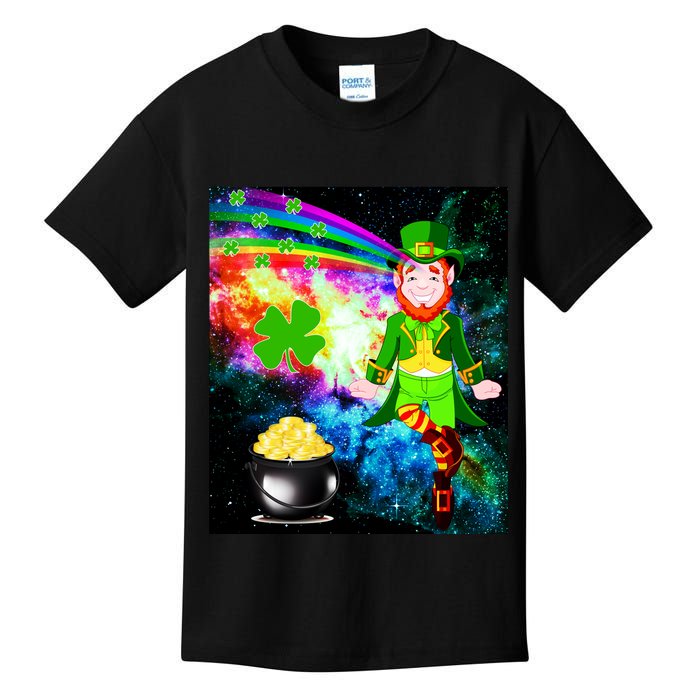 Space Hunger Irish in Space Rainbow Laser Kids T-Shirt