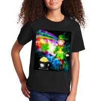 Space Hunger Irish in Space Rainbow Laser Kids T-Shirt