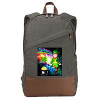 Space Hunger Irish in Space Rainbow Laser Cotton Canvas Backpack