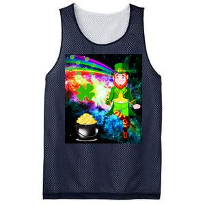 Space Hunger Irish in Space Rainbow Laser Mesh Reversible Basketball Jersey Tank