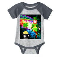 Space Hunger Irish in Space Rainbow Laser Infant Baby Jersey Bodysuit