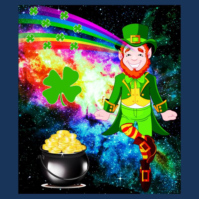 Space Hunger Irish in Space Rainbow Laser Infant Baby Jersey Bodysuit