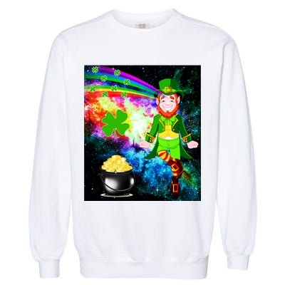 Space Hunger Irish in Space Rainbow Laser Garment-Dyed Sweatshirt