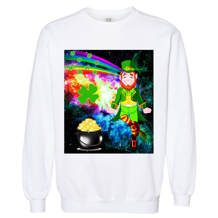 Space Hunger Irish in Space Rainbow Laser Garment-Dyed Sweatshirt