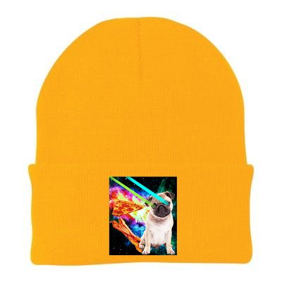 Space Hunger Pug Laser Pizza Bacon Knit Cap Winter Beanie