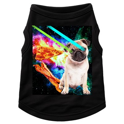 Space Hunger Pug Laser Pizza Bacon Doggie Tank