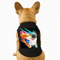 Space Hunger Pug Laser Pizza Bacon Doggie Tank