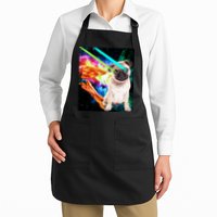 Space Hunger Pug Laser Pizza Bacon Apron