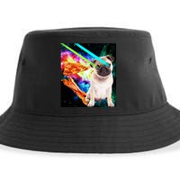Space Hunger Pug Laser Pizza Bacon Sustainable Bucket Hat