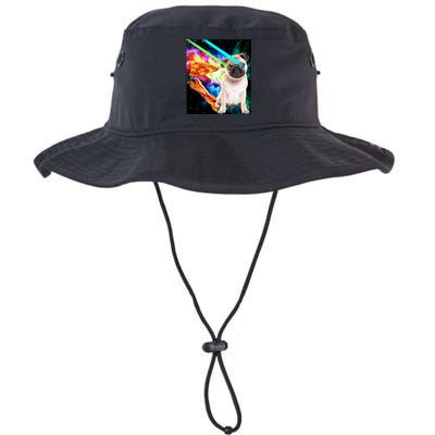 Space Hunger Pug Laser Pizza Bacon Bucket Hat