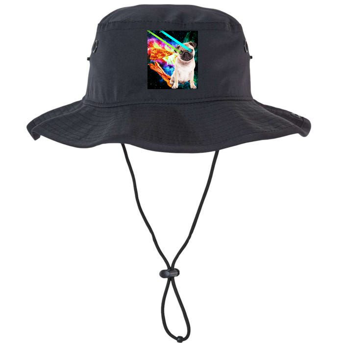 Space Hunger Pug Laser Pizza Bacon Bucket Hat