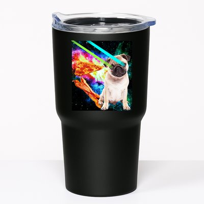 Space Hunger Pug Laser Pizza Bacon Tumbler