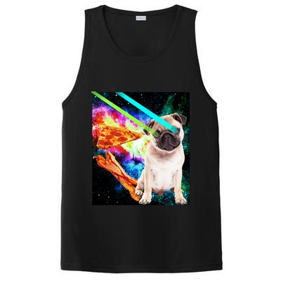 Space Hunger Pug Laser Pizza Bacon PosiCharge Competitor Tank