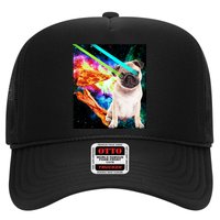 Space Hunger Pug Laser Pizza Bacon Hat