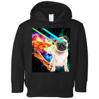 Space Hunger Pug Laser Pizza Bacon Toddler Hoodie