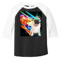 Space Hunger Pug Laser Pizza Bacon Toddler Fine Jersey T-Shirt