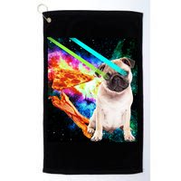 Space Hunger Pug Laser Pizza Bacon Golf Towel