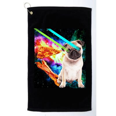 Space Hunger Pug Laser Pizza Bacon Platinum Collection Golf Towel