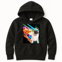 Space Hunger Pug Laser Pizza Bacon Kids Hoodie