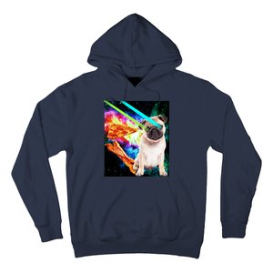 Space Hunger Pug Laser Pizza Bacon Hoodie