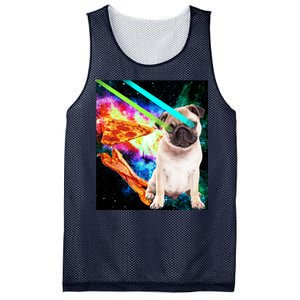 Space Hunger Pug Laser Pizza Bacon Mesh Reversible Basketball Jersey Tank