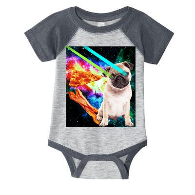 Space Hunger Pug Laser Pizza Bacon Infant Baby Jersey Bodysuit